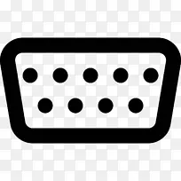 电脑显示器 电气接口 圆点-空若网 电脑显示器 电气接口 圆点-空若网