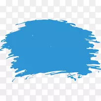 水彩画.天空蓝色水彩画-空若网 水彩画.天空蓝色水彩画-空若网