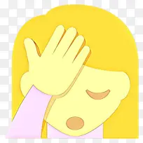 拇指 黄色 线条-空若网 拇指 黄色 线条-空若网