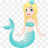 美人鱼 小雕像 卡通-空若网 美人鱼 小雕像 卡通-空若网