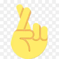 交叉手指 知识共享 表情符号-空若网 交叉手指 知识共享 表情符号-空若网