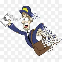 邮递员 快递员 电子邮件-空若网 邮递员 快递员 电子邮件-空若网