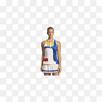 无袖衬衫 肩部 钴蓝-空若网 无袖衬衫 肩部 钴蓝-空若网