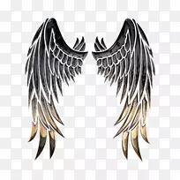 水牛翼天使模版剪贴画-天使翅膀-空若网 水牛翼天使模版剪贴画-天使翅膀-空若网