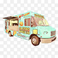 卡通 汽车 食品卡车-空若网 卡通 汽车 食品卡车-空若网