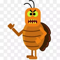 纽约市昆虫表情符号蟑螂剪贴画.蟑螂-空若网 纽约市昆虫表情符号蟑螂剪贴画.蟑螂-空若网