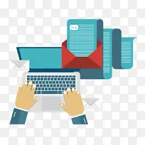 电子邮件 电子邮件营销 计算机图标-空若网 电子邮件 电子邮件营销 计算机图标-空若网