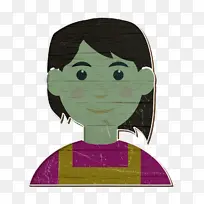 化身图标 女孩图标 人物图标-空若网 化身图标 女孩图标 人物图标-空若网