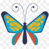 帝王蝶 刷足蝶 对称-空若网 帝王蝶 刷足蝶 对称-空若网