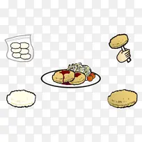 烹饪 卡通 食品-空若网 烹饪 卡通 食品-空若网