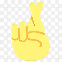 卡通 拇指 交叉手指-空若网 卡通 拇指 交叉手指-空若网