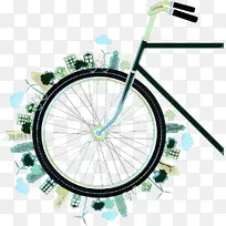 波普艺术 复古 自行车车轮-空若网 波普艺术 复古 自行车车轮-空若网