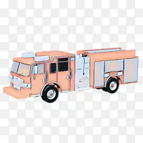 波普艺术 复古 消防车-空若网 波普艺术 复古 消防车-空若网