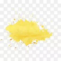 黄色水彩画剪贴画水彩画-空若网 黄色水彩画剪贴画水彩画-空若网