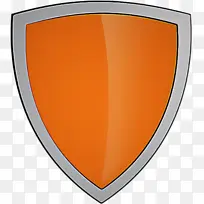 盾 橙色 徽章-空若网 盾 橙色 徽章-空若网