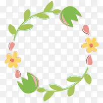 花 卡通 花环-空若网 花 卡通 花环-空若网
