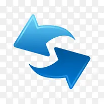 重复标志 箭头 蓝色-空若网 重复标志 箭头 蓝色-空若网