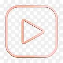 社交媒体图标 直线 三角形-空若网 社交媒体图标 直线 三角形-空若网