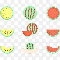 卡通 甜瓜 水果-空若网 卡通 甜瓜 水果-空若网