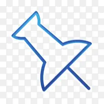 基本设置图标 图钉图标 蓝色-空若网 基本设置图标 图钉图标 蓝色-空若网