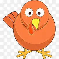 卡通 橙色 鸟-空若网 卡通 橙色 鸟-空若网