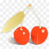 卡通 橙色 樱桃-空若网 卡通 橙色 樱桃-空若网
