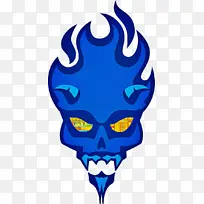 电蓝 骨头 头骨-空若网 电蓝 骨头 头骨-空若网