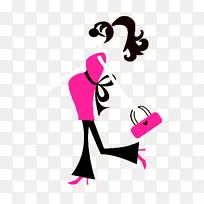 粉色 剪影 洋红-空若网 粉色 剪影 洋红-空若网