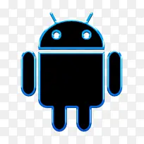 安卓图标 蓝色 标志-空若网 安卓图标 蓝色 标志-空若网