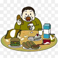 卡通 美食 垃圾食品-空若网 卡通 美食 垃圾食品-空若网