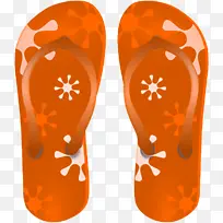 鞋子 人字拖 橙色-空若网 鞋子 人字拖 橙色-空若网