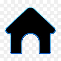 家庭图标 电蓝 标志-空若网 家庭图标 电蓝 标志-空若网
