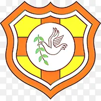 卡通 橙色 徽章-空若网 卡通 橙色 徽章-空若网