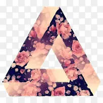 粉色 三角形 樱花-空若网 粉色 三角形 樱花-空若网