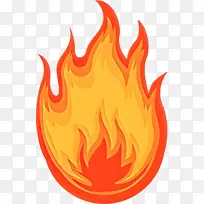 卡通 橙色 火焰-空若网 卡通 橙色 火焰-空若网