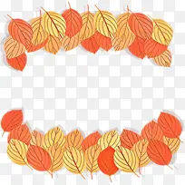 卡通 橙色 叶子-空若网 卡通 橙色 叶子-空若网