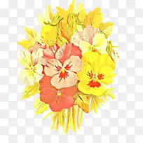 卡通 花卉 黄色-空若网 卡通 花卉 黄色-空若网