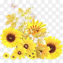 卡通 花卉 黄色-空若网 卡通 花卉 黄色-空若网