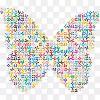 蝴蝶昆虫分形剪贴画-蝴蝶-空若网 蝴蝶昆虫分形剪贴画-蝴蝶-空若网