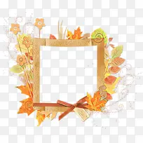 卡通 橙色 相框-空若网 卡通 橙色 相框-空若网