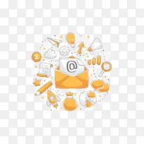 橙色 黄色 线条-空若网 橙色 黄色 线条-空若网