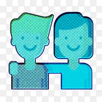 友谊图标 绿松石色 浅绿色-空若网 友谊图标 绿松石色 浅绿色-空若网