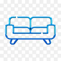 家居图标 沙发图标 蓝色-空若网 家居图标 沙发图标 蓝色-空若网
