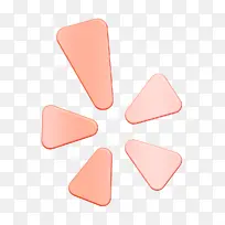 社交媒体徽标图标 粉色 鼻子-空若网 社交媒体徽标图标 粉色 鼻子-空若网