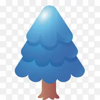 蓝色 圣诞树 树-空若网 蓝色 圣诞树 树-空若网