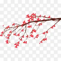 卡通 树枝 红色-空若网 卡通 树枝 红色-空若网