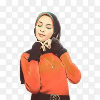 卡通 橙色 手势-空若网 卡通 橙色 手势-空若网