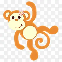 卡通 橙色 动物形象-空若网 卡通 橙色 动物形象-空若网