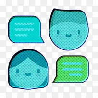 友谊图标 聊天图标 浅绿色-空若网 友谊图标 聊天图标 浅绿色-空若网