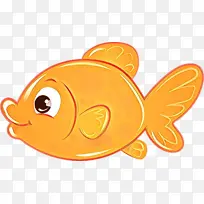 卡通 橙色 鱼-空若网 卡通 橙色 鱼-空若网